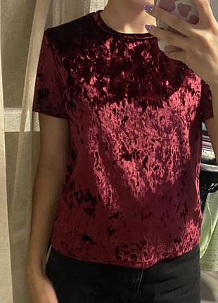 Футболка велюр