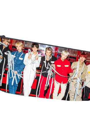 Пенал школьный bts bangtan boys бтс двухсторонний 22х11 см (pn_0017)