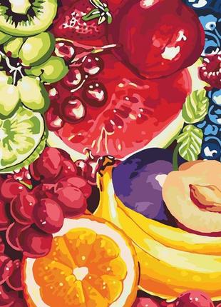 Картина по номерам 40×50 см. сладкие фрукты. идейка. кно2937