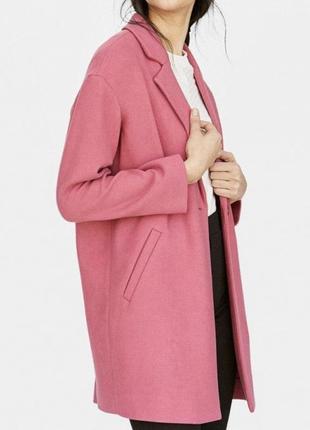 Пальто женское розовое1 фото