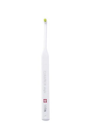 Монопучкова щітка curaprox cs 1006 single & sulcular, 6 мм