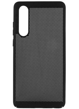 Дышащий чехол grid case для huawei p30 – черный