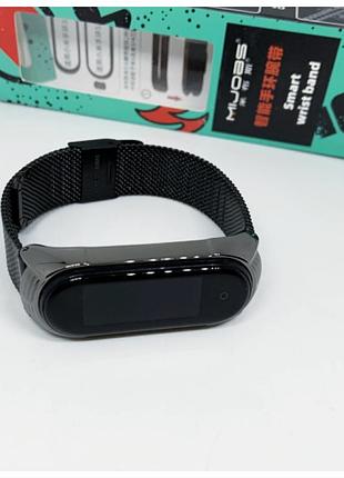 Ремінець mi band 3 mi band 4 mi band 5 mi band 6 металевий міланська петля mijobs