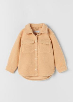 Куртка-рубашка из искусственной овчины zara