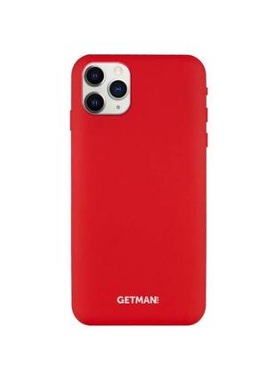 Чехол silicone case for magnet для apple iphone 11 pro max (6.5") getman red1 фото