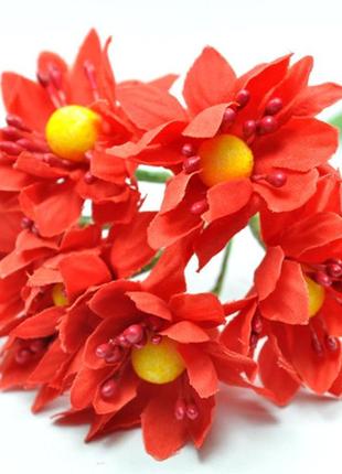 Искусственные цветы цв160-14/6 6шт ф3см