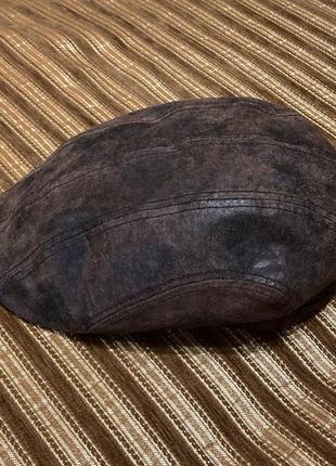 Кепка/кашкет stetson leather cap/hat з натуральної шкіри жиганка/бейсболка2 фото