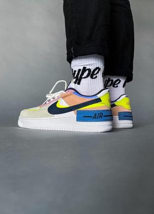 Женские кроссовки nike air force 1 shadow photon dust3 фото