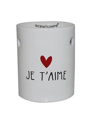 Керамическая аромалампа "je t'aime"