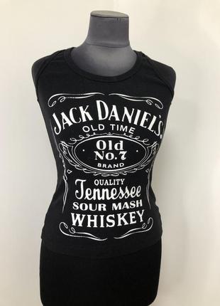 Майка черная jack daniel’s1 фото