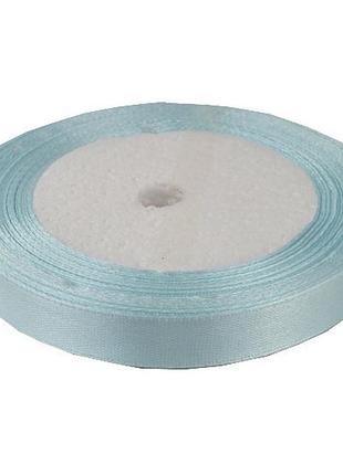 Стрічка атласна 1,2 см блакитна рулон 23м ла12-10