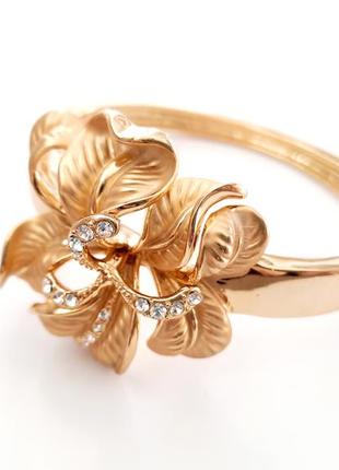 Вінтажний браслет з квіткою орхідеї 🌺