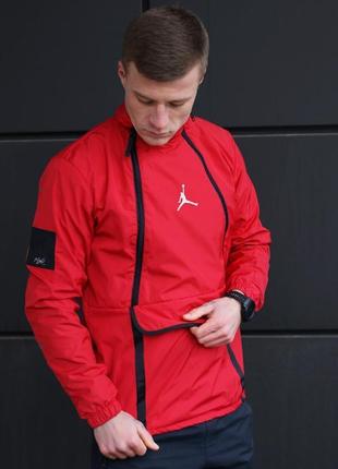 Вітровка air jordan tech jacket •продумана та практична непромокаюча7 фото