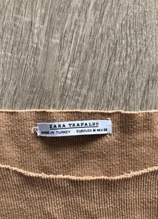Zara свишот, кофта, реглан бежевый свободный крой, oversize размер м4 фото