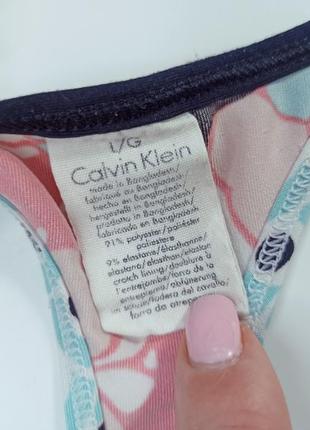 L/g трусики еластичні труси тонг стрінги танга в квітковий принт calvin klein5 фото