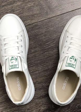 Кеды кроссовки мужские кожаные adidas stan smith1 фото