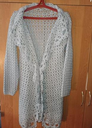 Серый кардиган 2