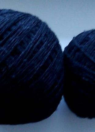 Пряжа для вязания черного цвета