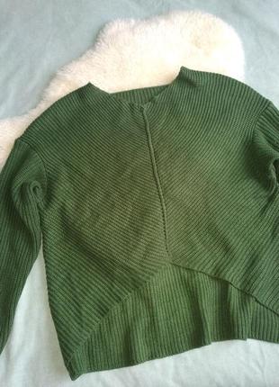 Свитер зеленый кофта кардиган пуловер