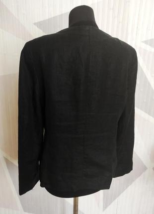 Чорний піджак льон marks & spenser3 фото