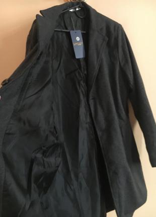 Батал большой размер новый удлинённый пиджак жакет плащ пальто6 фото
