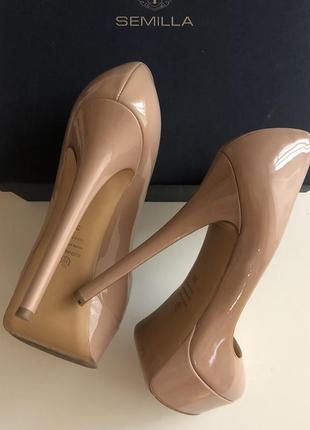 Нереально красиві нюдовые італійські туфлі semilla оригінал1 фото