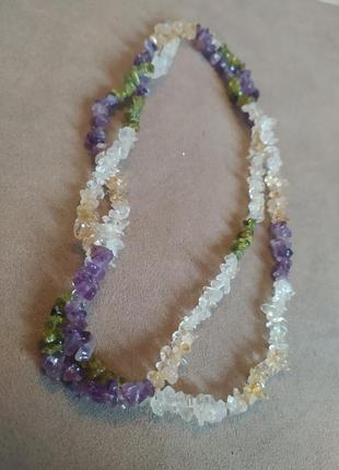 Намисто з крихти натурального каміння