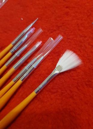 Набір пензлів для манікюру 7 шт.