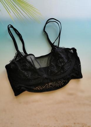 Чёрный бюстгальтер топ бюстье undiz 70 д 70д 32d 70 d