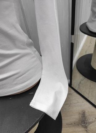 Гольф білий базова водолазка гольфік футболка з довгим рукавом туреччина6 фото