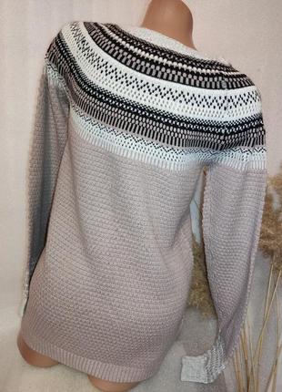 🔥 красивый нарядный свитер с орнаментом 🔥4 фото