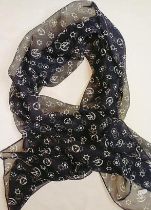 Шифоновой шарфик. лёгкий шарф. женский шарф
