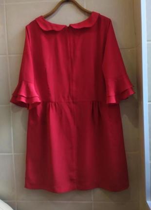 Лёгкое, нежное,  ярко красное платье oasis3 фото