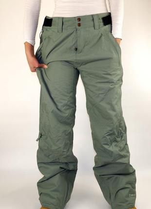 Штани зимові l/xl голландія оливкові жіночі лижні 10000 10k