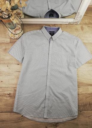 Брендовая шикарная стильная коттоновая рубашка f&f 100%коттон