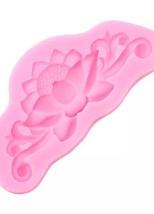 Молд силиконовый "цветок лотоса" -  размер молда 4,5*10см3 фото