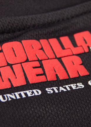 Футболка gorilla wear performance t-shirt black/red m (4384302165)4 фото