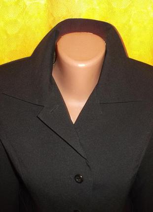 Пиджак блейзер укороченный короткий классика черный карманы р. xs2 фото