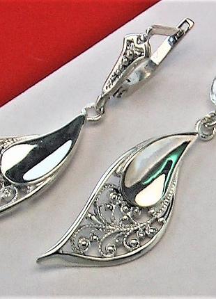 Серьги серебро 925 проба 6,12 грамма