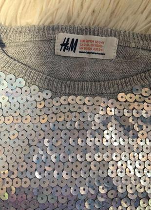 Кофточка з паєтками h&m 98-104, 3-4 р. 4