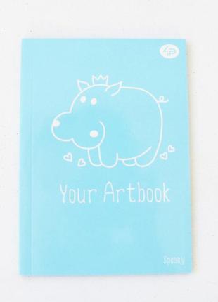 Блокнот 4profi artbook "spoony" hippo 64 листа  формат а5 902712