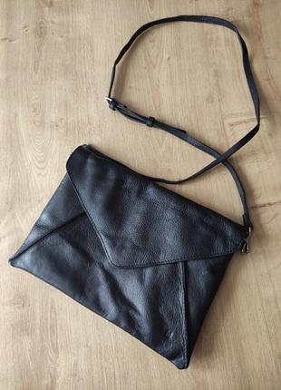 Стильна жіноча шкіряна сумочка клатч конверт menfield, нідерланди2 фото