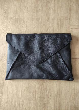 Стильна жіноча шкіряна сумочка клатч конверт menfield, нідерланди5 фото
