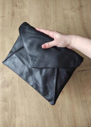 Стильна жіноча шкіряна сумочка клатч конверт menfield, нідерланди1 фото