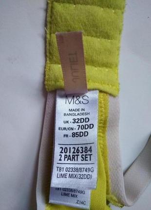 32dd 70dd/65е m&s гламурный полу прозрачный мягкий бюстгальтер в горошек10 фото