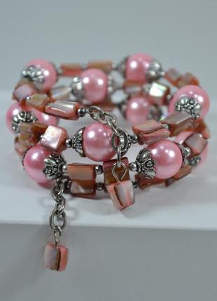 Винтажный браслет из натуральных бусин 1000 пар обуви тут! 1000 пар обуви тут!