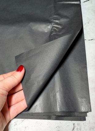 Бумага тишью 75х50 см, 10 листов, черная