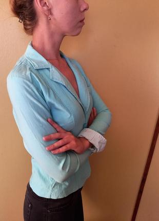 Жакет голубой пиджак3 фото