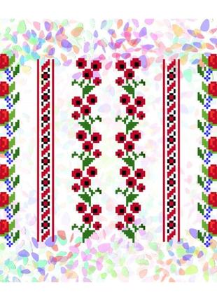 Водорастворимый флизелин с рисунком цветочные узоры1 фото