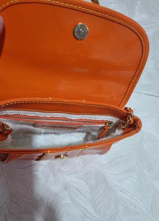 Лаковая кожаная сумочка silvio tossi, оригинал6 фото